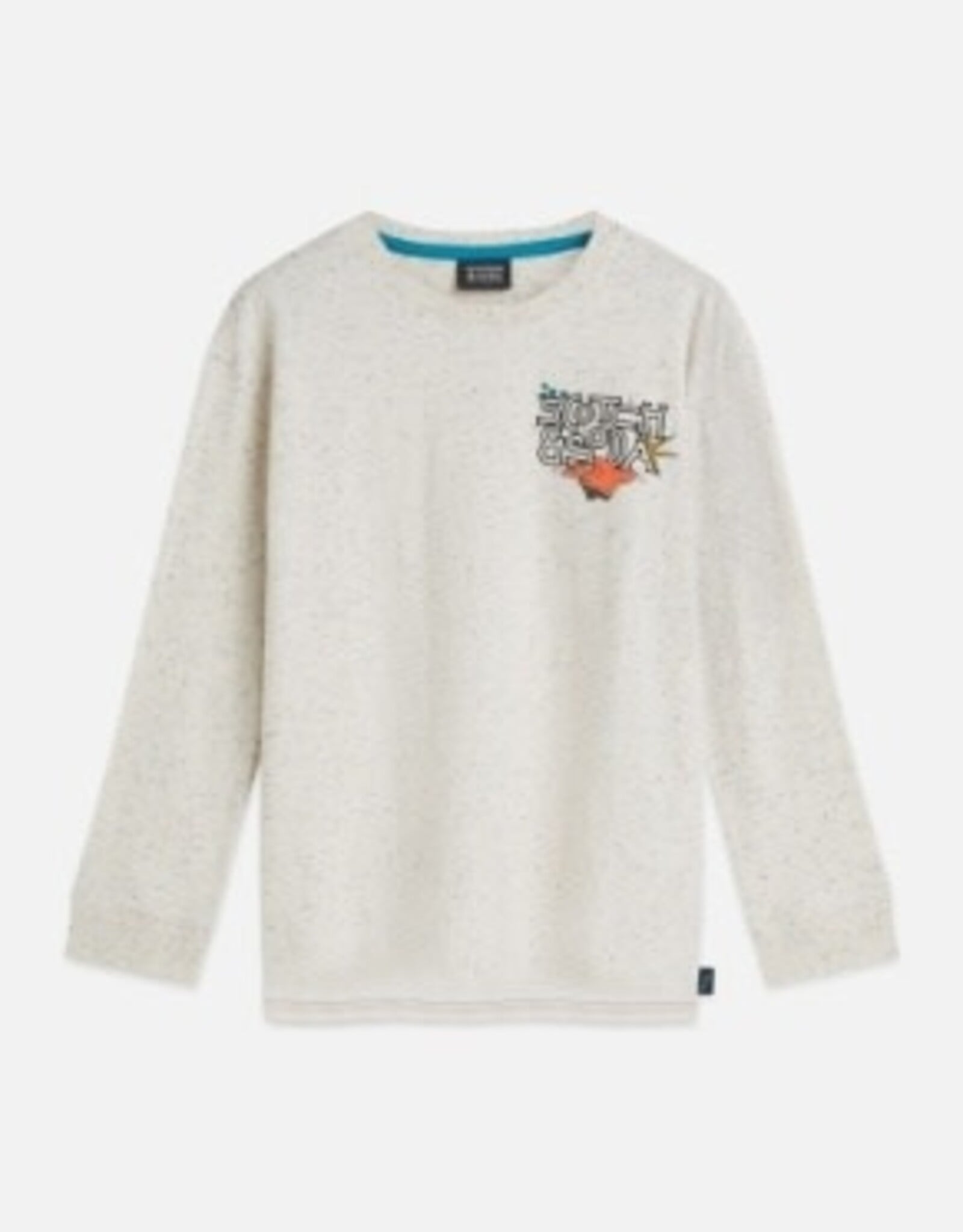 SCOTCH & SODA SCOTCH & SODA T-shirt artwork LM ecru melange