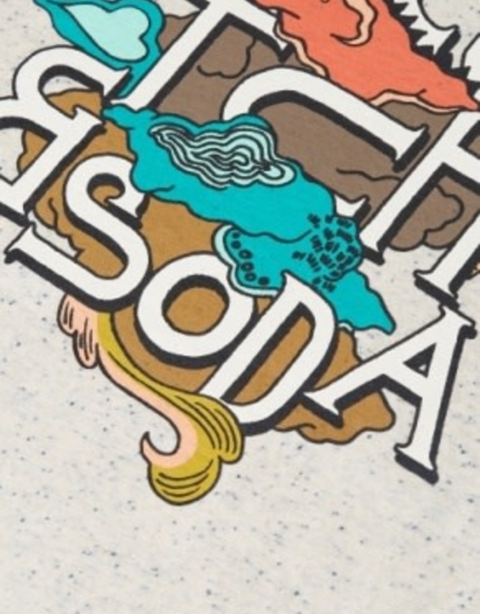 SCOTCH & SODA SCOTCH & SODA T-shirt artwork LM ecru melange