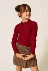 TWIN SET TWIN SET Pull polo model red ruby