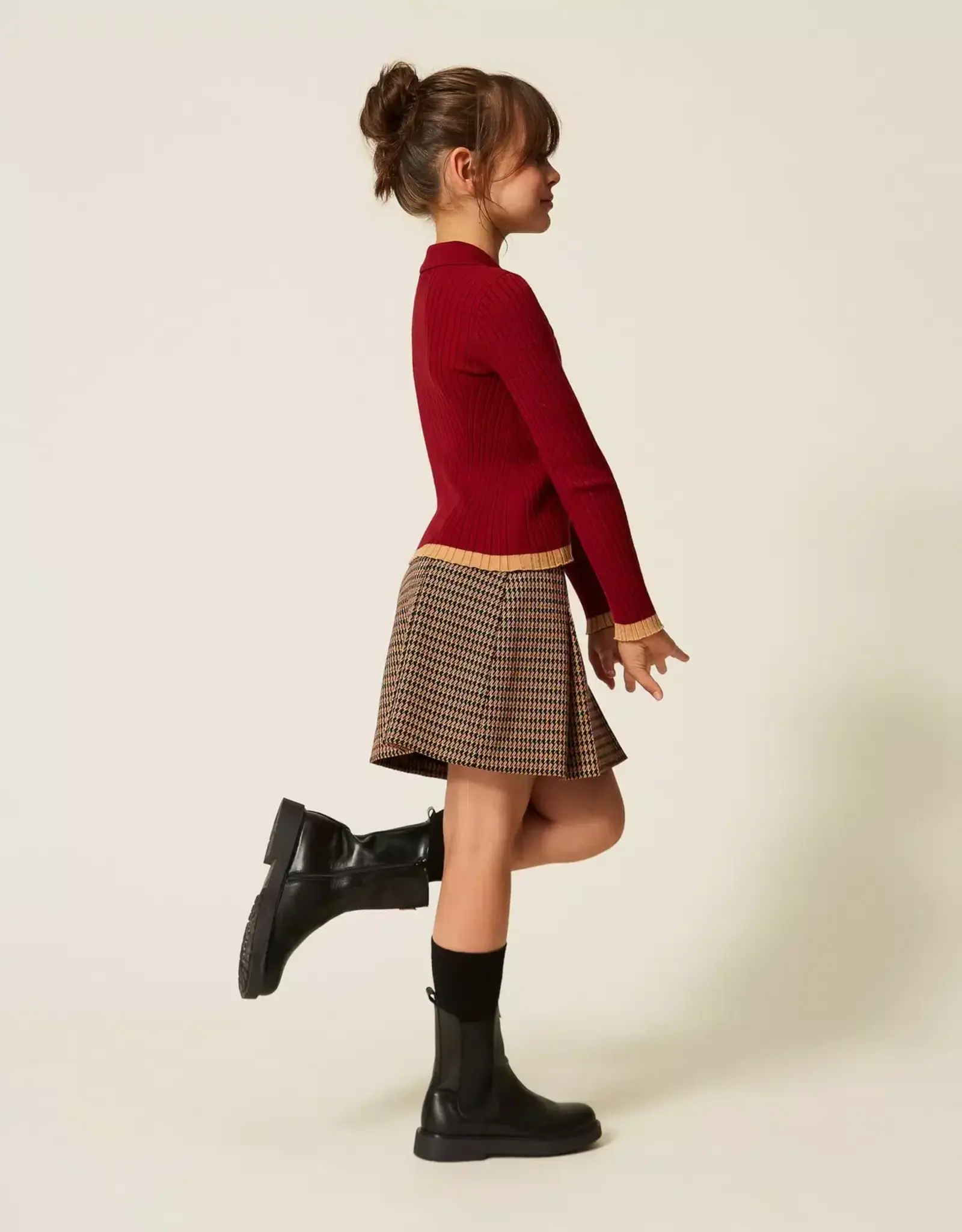 TWIN SET TWIN SET Pull polo model red ruby