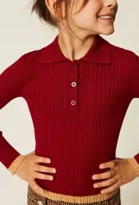 TWIN SET TWIN SET Pull polo model red ruby