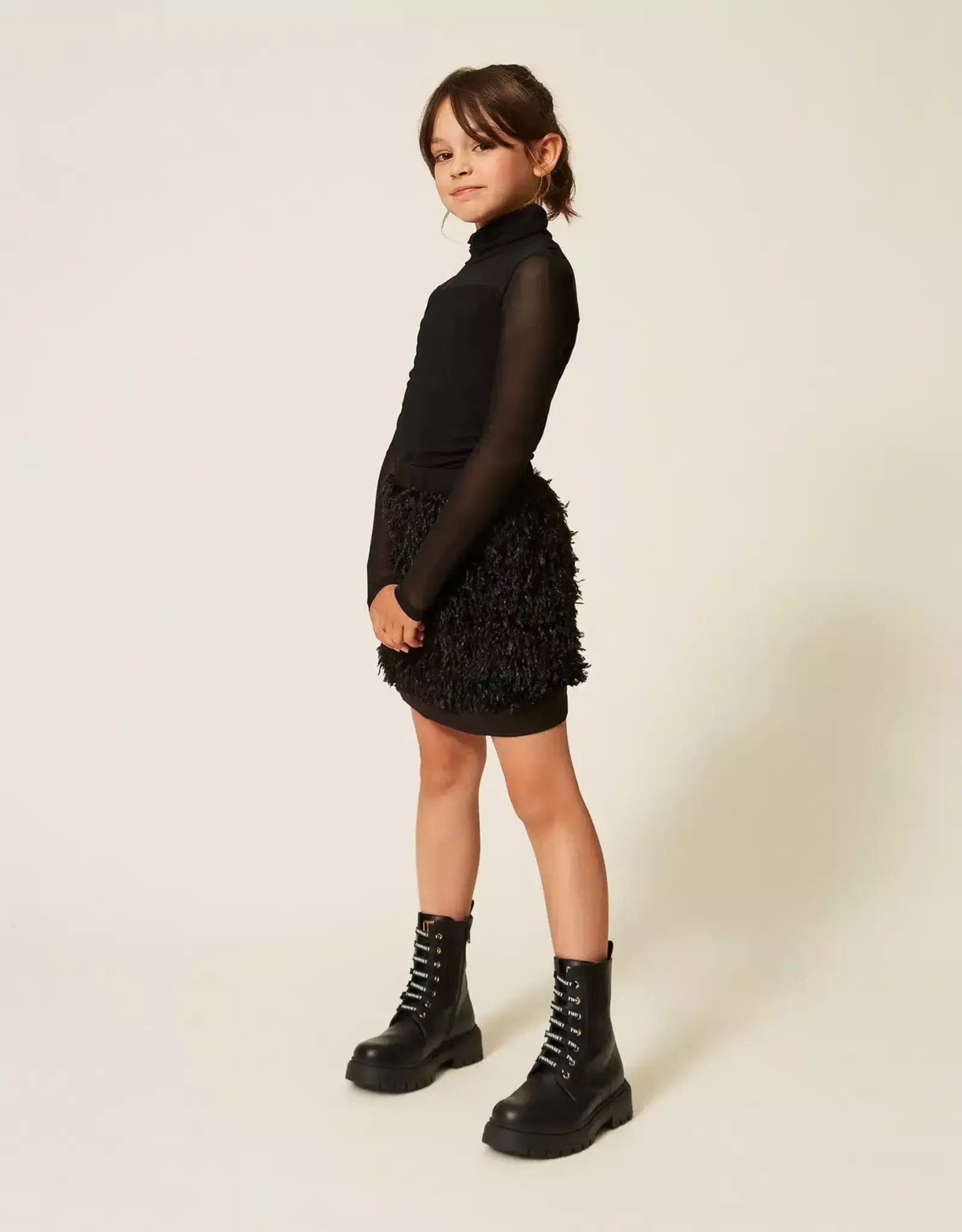 TWIN SET TWIN SET Rok nero gekleed