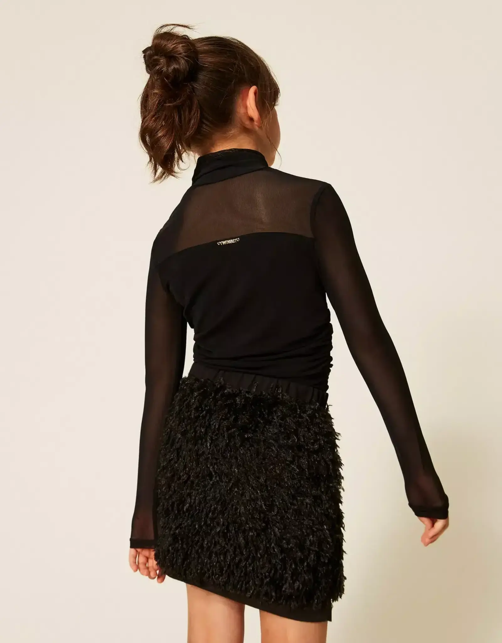 TWIN SET TWIN SET Rok nero gekleed