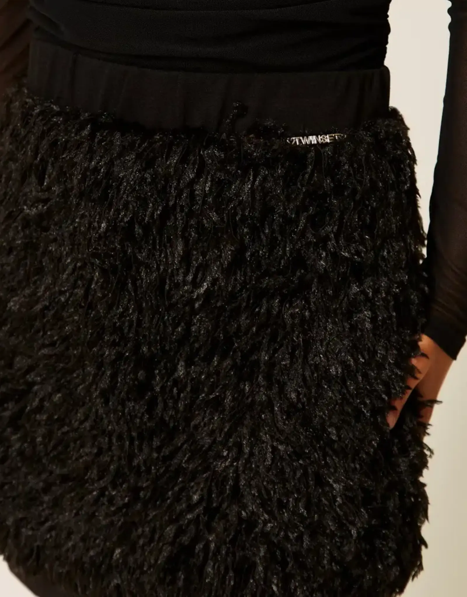 TWIN SET TWIN SET Rok nero gekleed
