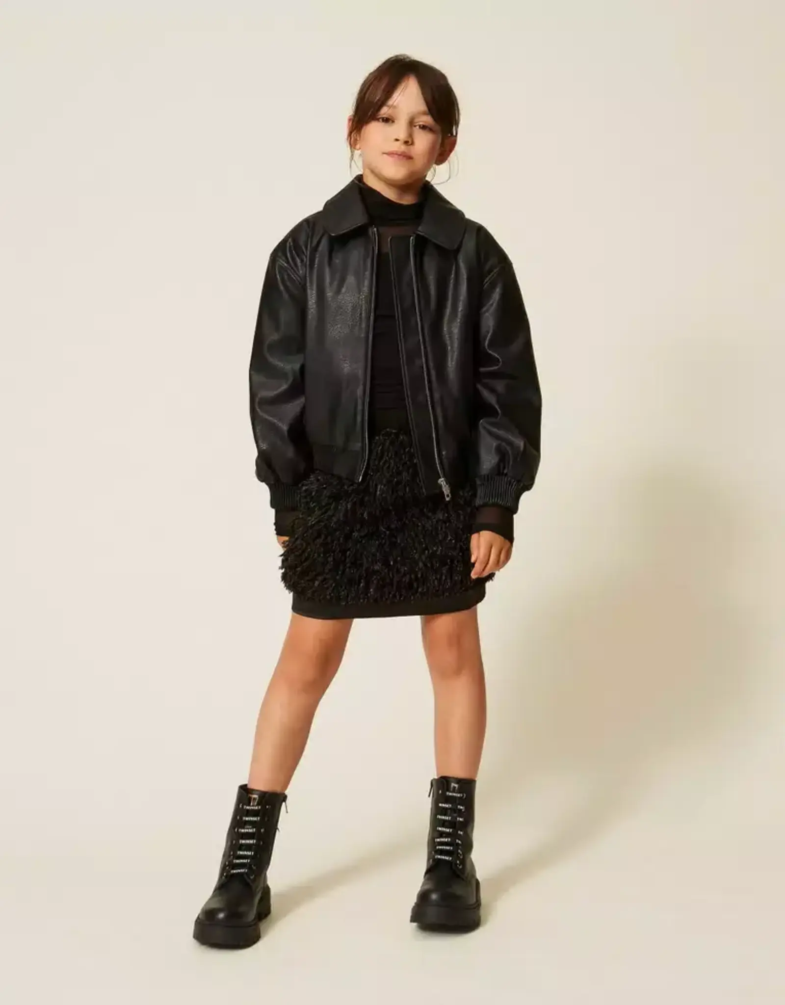 TWIN SET TWIN SET Rok nero gekleed