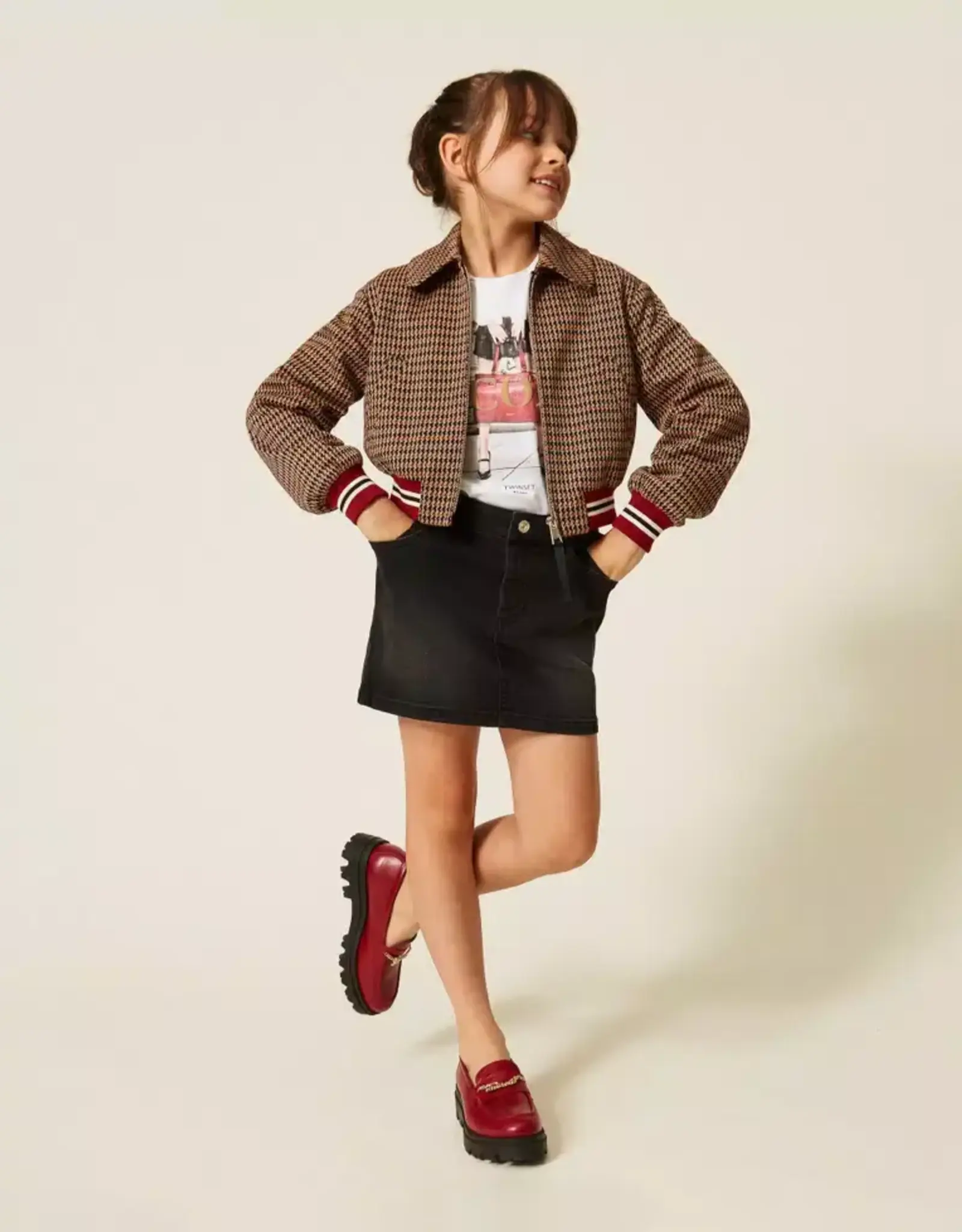TWIN SET TWIN SET Jas red/iced coffee