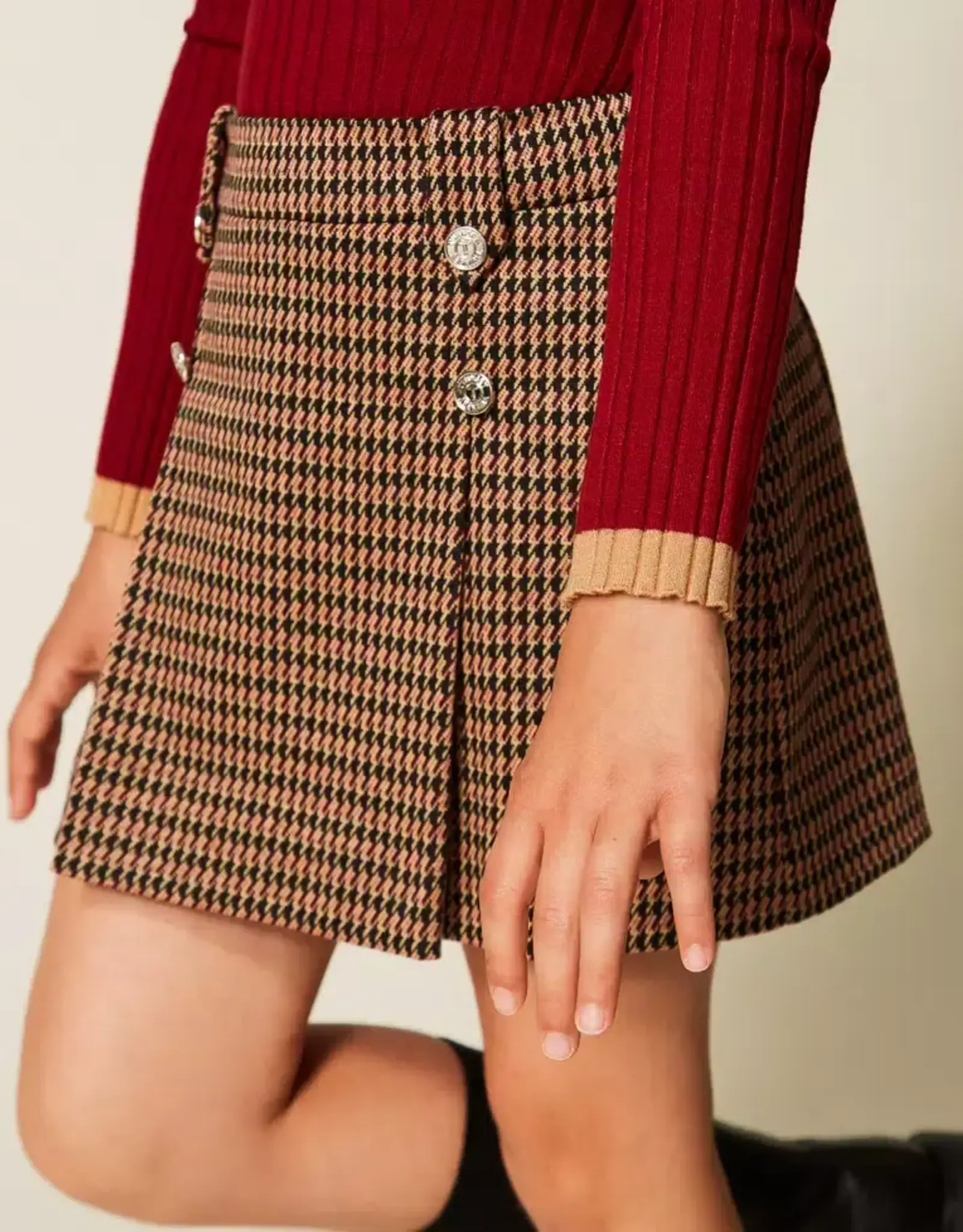 TWIN SET TWIN SET Rok iced coffee geruit