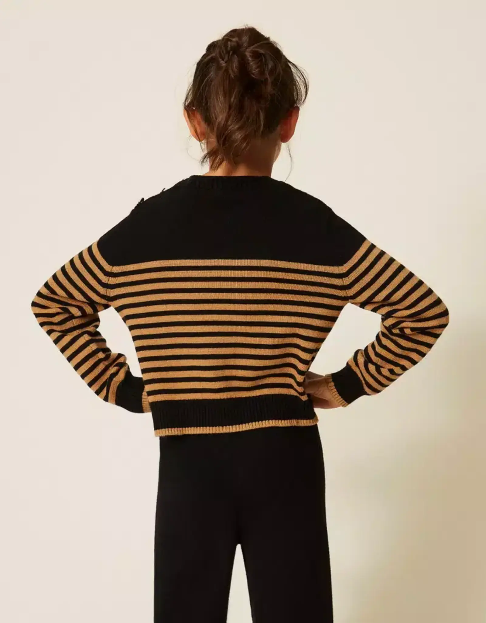 TWIN SET TWIN SET Pull riga nero