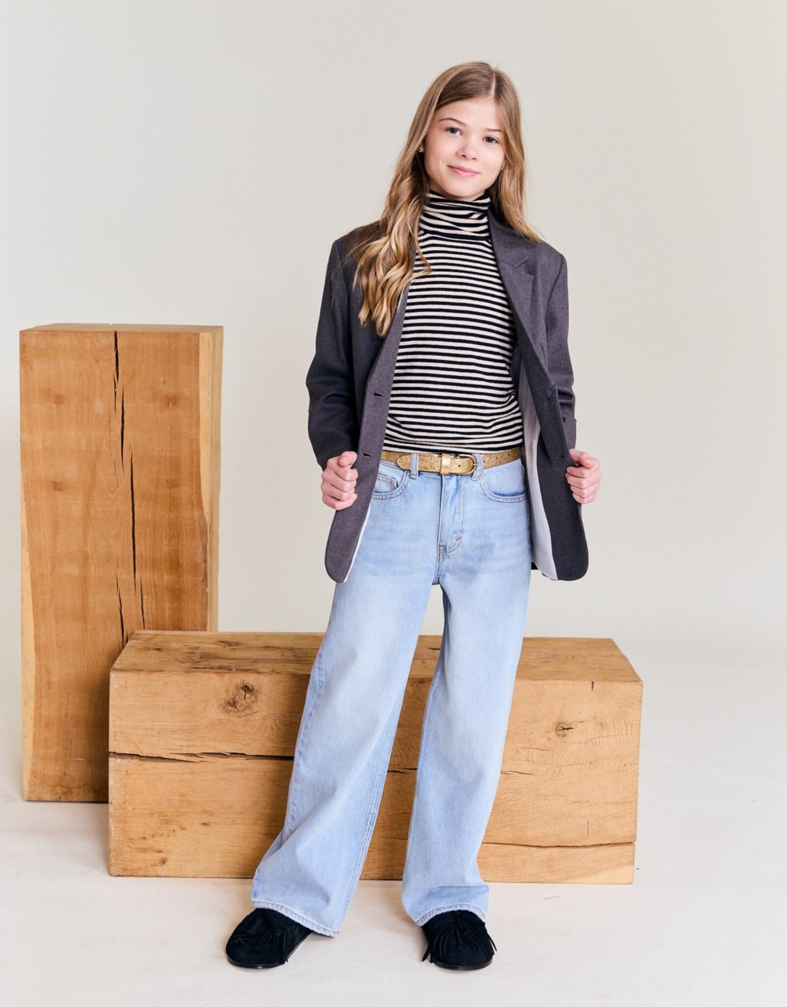 AMERICAN OUTFITTERS Ao76 Vicky turtle-neck washed black