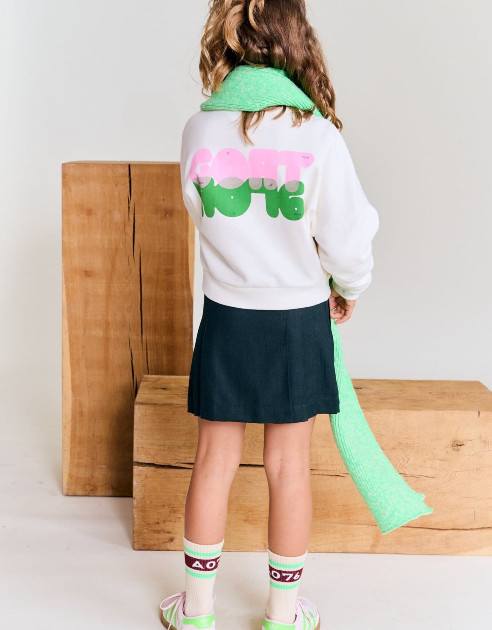AMERICAN OUTFITTERS Ao76 Philo skirt han school green