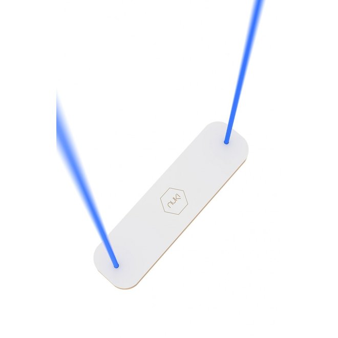 Rectangular Swing - white with blue rope