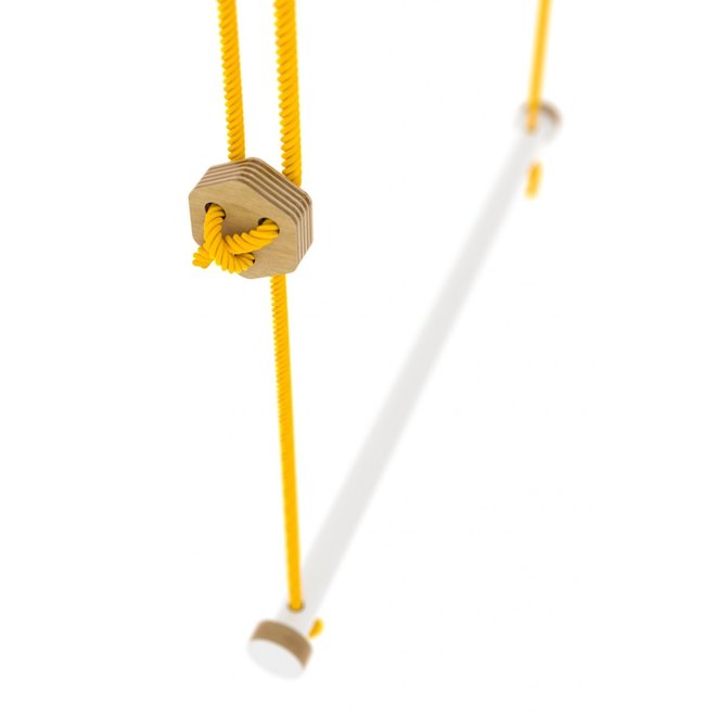 Trapeze - wit met geel touw
