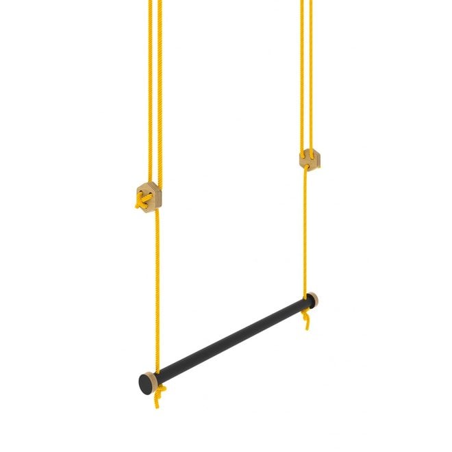 Trapeze - zwart met geel touw