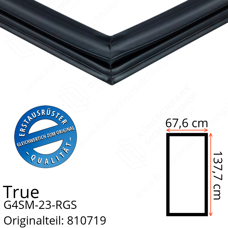 True G4SM-23-RGS Türdichtung 137,7 x 67,6 cm (Profil breit)