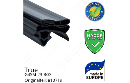 True G4SM-23-RGS Türdichtung 137,7 x 67,6 cm (Profil breit)