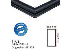 True G4SM-23RL-SI Türdichtung 136,2 x 66,6 cm (Profil breit)