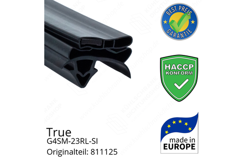 True G4SM-23RL-SI Türdichtung 136,2 x 66,6 cm (Profil breit)