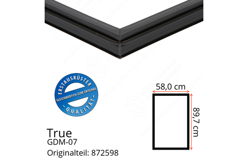True GDM-07 Türdichtung 89,7 x 58,0 cm (Profil schmal)