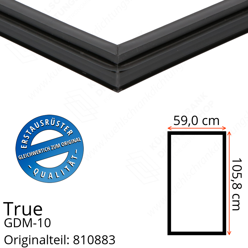 True GDM-10 Türdichtung 105,8 x 59,0 cm (Profil schmal)