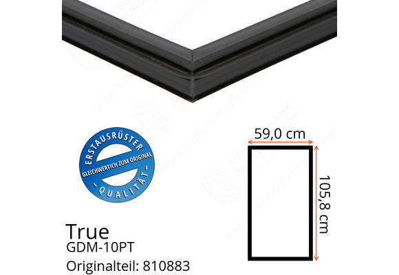 True GDM-10PT Türdichtung 105,8 x 59,0 cm (Profil schmal)