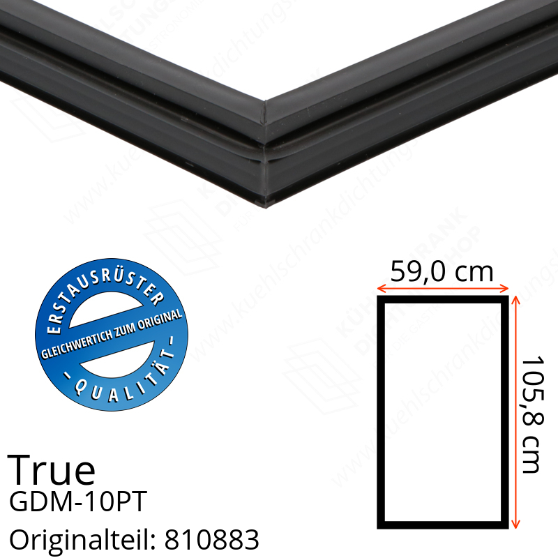 True GDM-10PT Türdichtung 105,8 x 59,0 cm (Profil schmal)