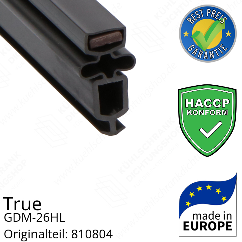 True GDM-26HL Türdichtung 137,4 x 71,4 cm (Profil schmal)