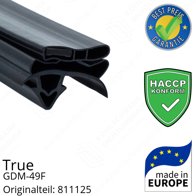True GDM-49F Türdichtung 136,2 x 66,6 cm (Profil breit)