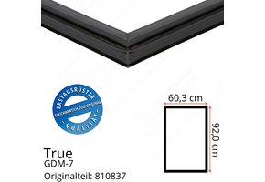 True GDM-7 Türdichtung 92,0 x 60,3 cm (Profil schmal)