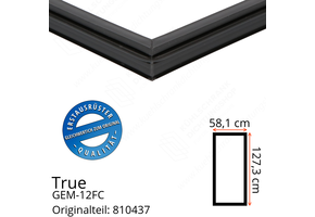 True GEM-12FC Türdichtung 127,3 x 58,1 cm (Profil schmal)