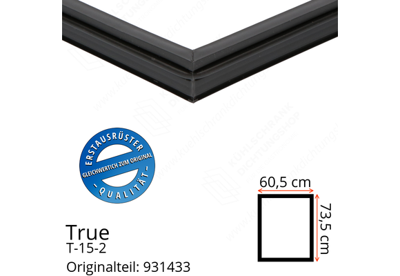True T-15-2 Türdichtung 73,5 x 60,5 cm (Profil schmal)