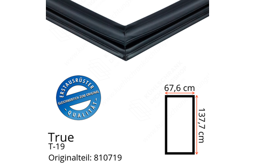 True T-19 Türdichtung 137,7 x 67,6 cm (Profil breit)
