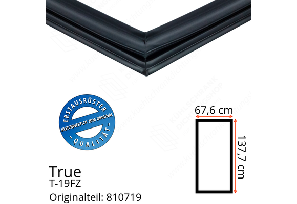 True T-19FZ Türdichtung 137,7 x 67,6 cm (Profil breit)
