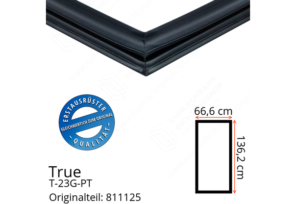 True T-23G-PT Türdichtung 136,2 x 66,6 cm (Profil breit)