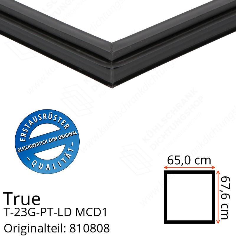 True T-23G-PT-LD MCD1 Türdichtung 67,6 x 65,0 cm (Profil schmal)