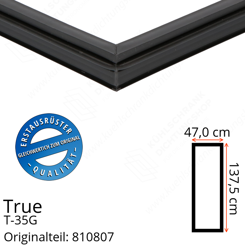 True T-35G Türdichtung 137,5 x 47,0 cm (Profil schmal)