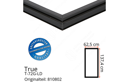 True T-72G-LD Türdichtung 137,4 x 62,5 cm (Profil schmal)