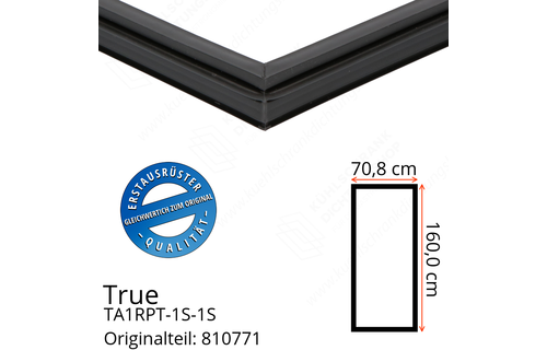 True TA1RPT-1S-1S Türdichtung 160,0 x 70,8 cm (Profil schmal)