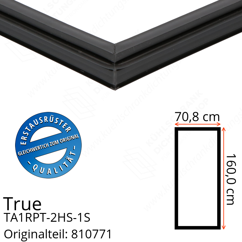 True TA1RPT-2HS-1S Türdichtung 160,0 x 70,8 cm (Profil schmal)