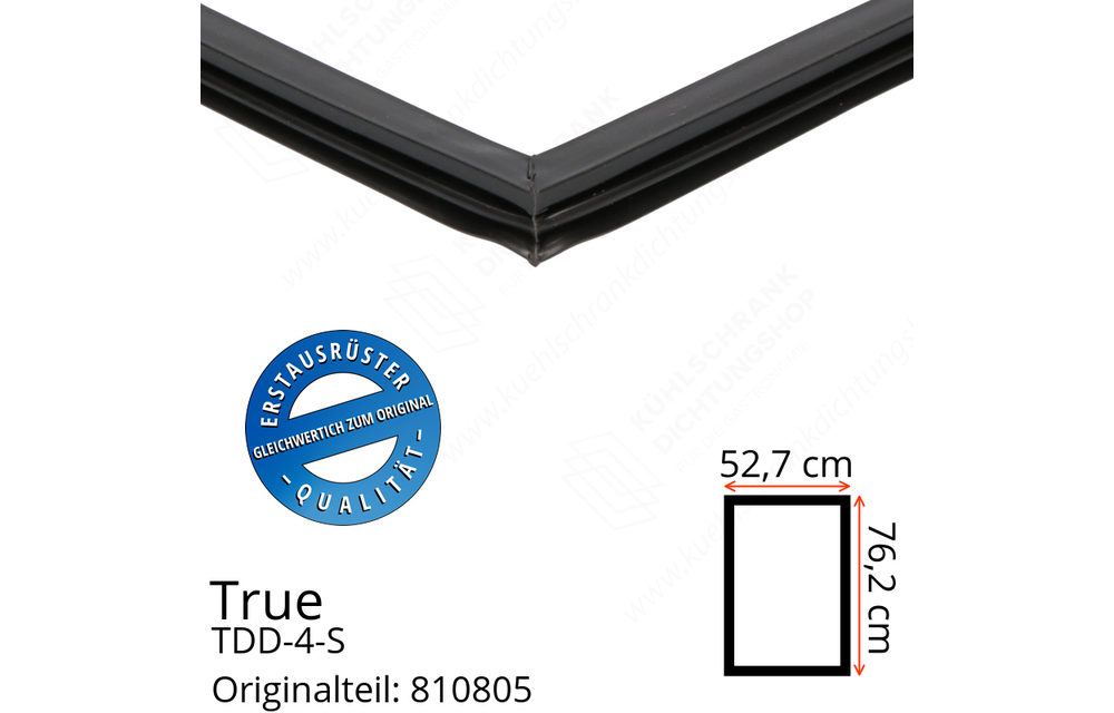 True TDD-4-S Türdichtung 76,2 x 52,7 cm (Profil schmal)