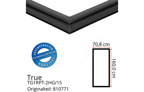 True TG1RPT-2HG/1S Türdichtung 160,0 x 70,8 cm (Profil schmal)