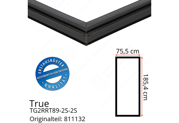 True TG2RRT89-2S-2S Türdichtung 185,4 x 75,5 cm (Profil schmal)