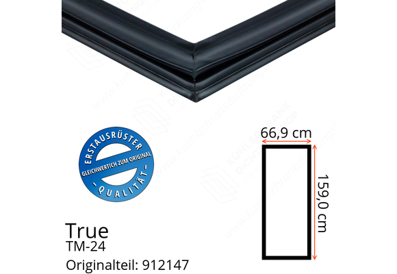 True TM-24 Türdichtung 159,0 x 66,9 cm (Profil breit)