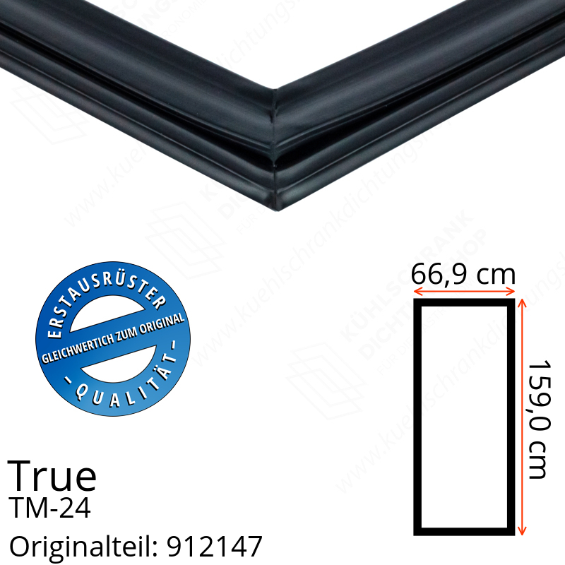 True TM-24 Türdichtung 159,0 x 66,9 cm (Profil breit)