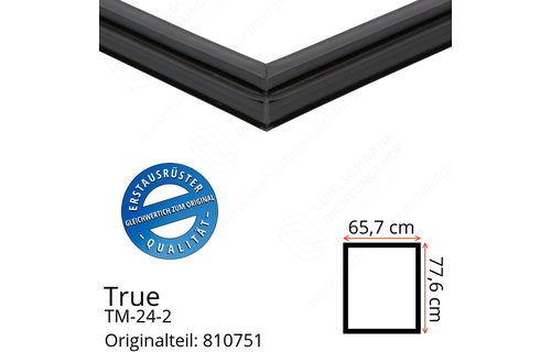 True TM-24-2 Türdichtung 77,6 x 65,7 cm (Profil schmal)