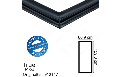 True TM-52 Türdichtung 159,0 x 66,9 cm (Profil breit)
