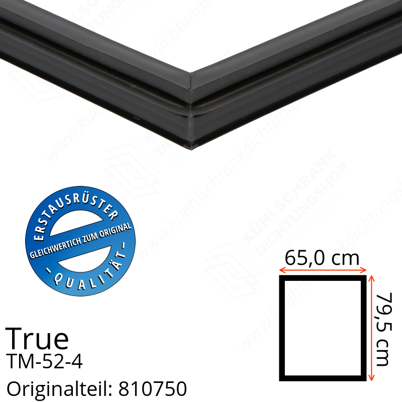 True TM-52-4 Türdichtung 79,5 x 65,0 cm (Profil schmal)