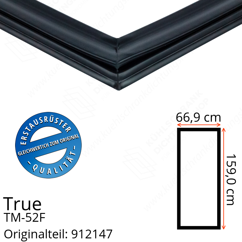 True TM-52F Türdichtung 159,0 x 66,9 cm (Profil breit)