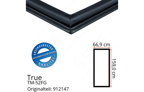 True TM-52FG Türdichtung 159,0 x 66,9 cm (Profil breit)