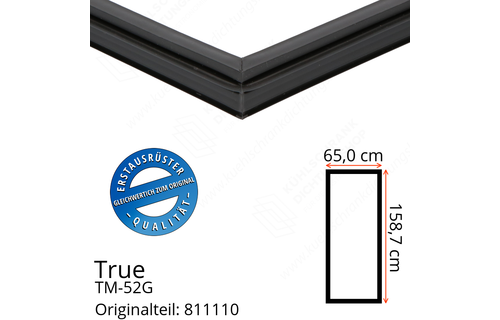 True TM-52G Türdichtung 158,7 x 65,0 cm (Profil schmal)