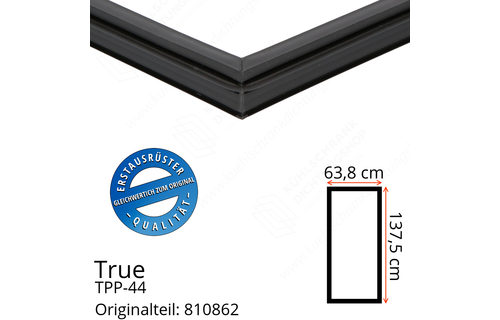 True TPP-44 Türdichtung 137,5 x 63,8 cm (Profil schmal)